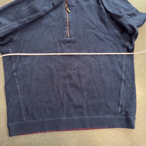Tommy Bahama Reversible 1/4 Zip Pullover - Picture 11 of 12
